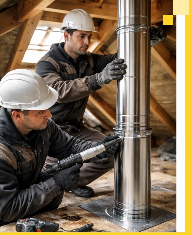 Монтаж дымоходов для каминов в Одинцове с гарантией качества