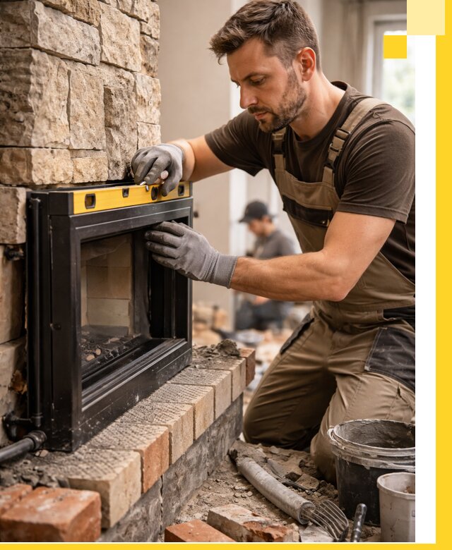 Дровяные камины под ключ в Одинцове: монтаж, обустройство