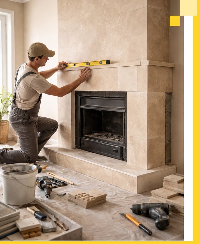 Установка и монтаж каминов в частном доме под ключ в Одинцове