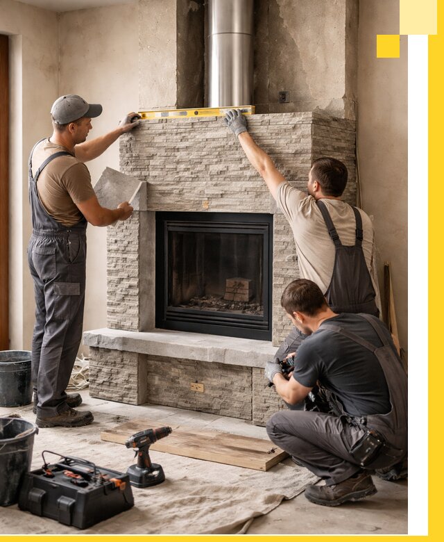 Профессиональный монтаж каминов под ключ в Одинцове для дома