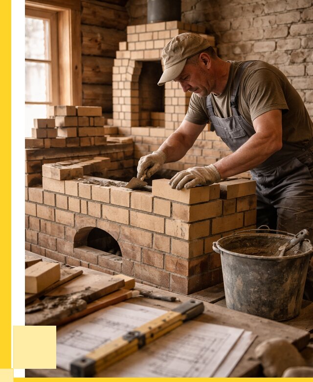 Кладка печей из кирпича в Одинцове цены от 31068 р. - ЭриданДнц