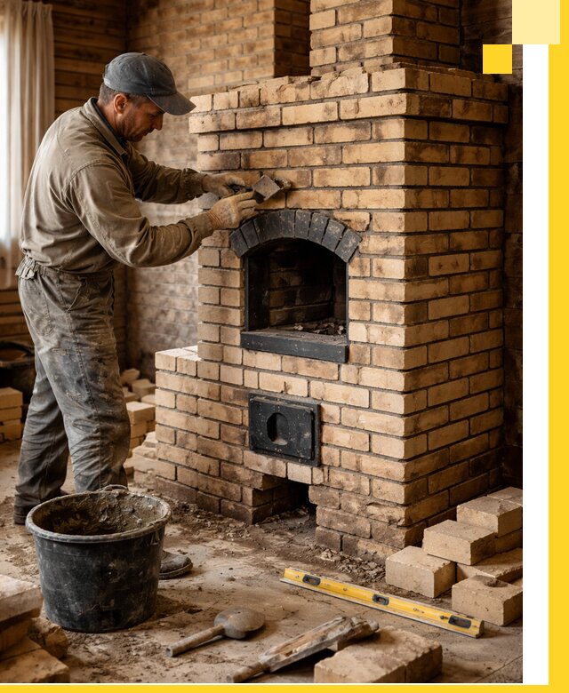 Кирпичные печи под ключ в Одинцове: проектирование и кладка