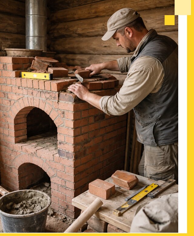 Изготовление и установка русских печей в Одинцове под ключ