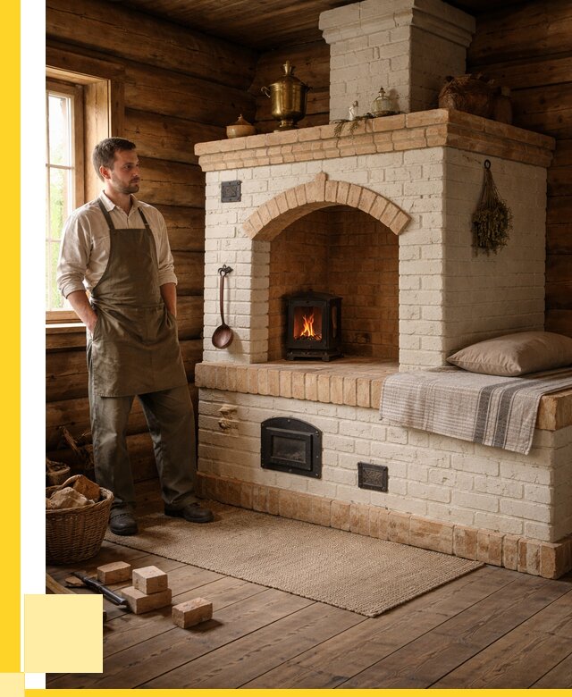 Русские печи с лежанкой под ключ в Одинцове от 155340 р. ЭриданДнц