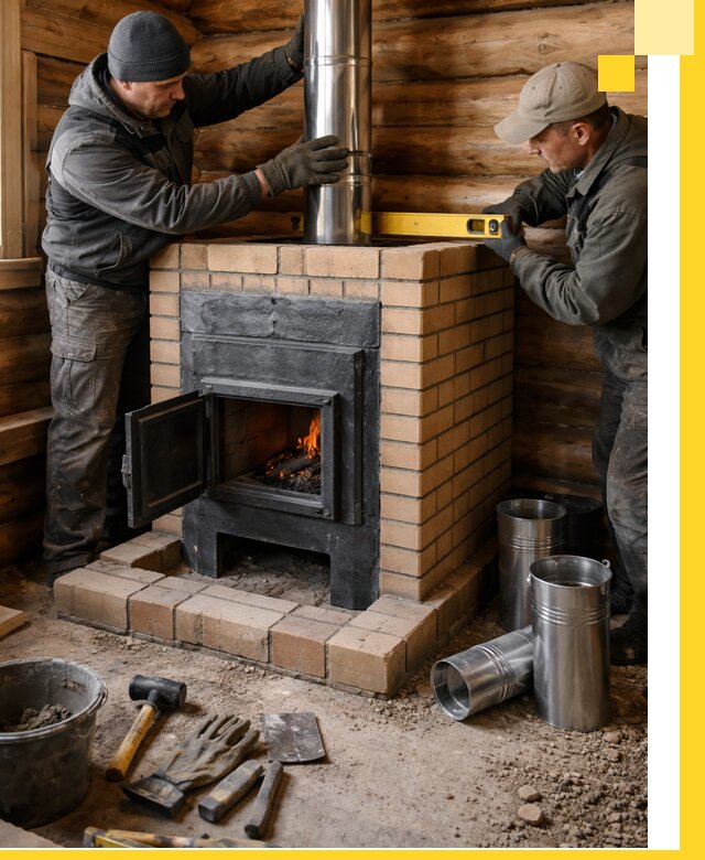 Проектирование, изготовление и установка банных печей в Одинцове