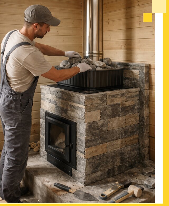 Печи для парной в Одинцове, производство, монтаж и обслуживание