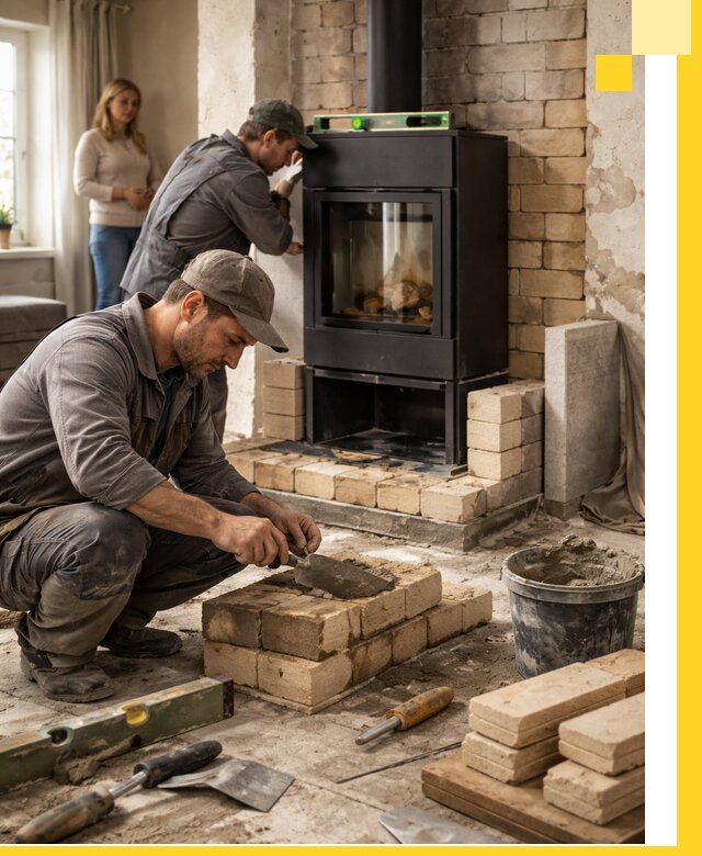 Печи и камины под ключ: проект, установка в Одинцове