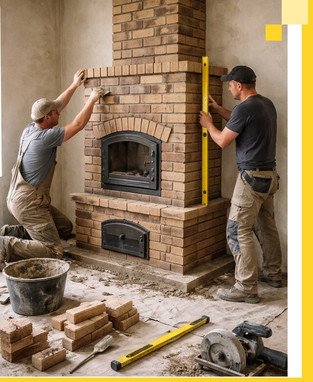 Продажа и установка печей и каминов для дома под ключ в Одинцове