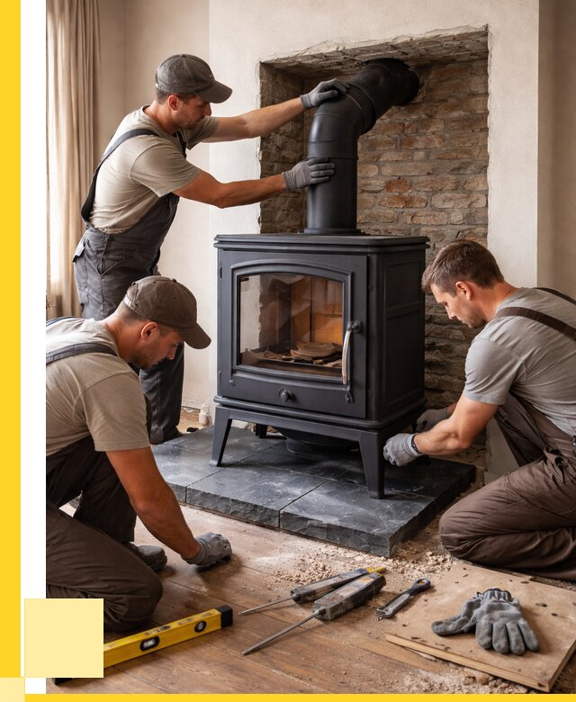 Монтаж печи камина в частном доме в Одинцове от 25890 р. | ЭриданДнц