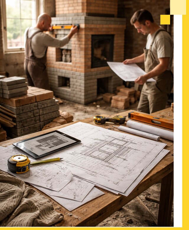 Проекты печей и каминов с индивидуальным дизайном в Одинцове