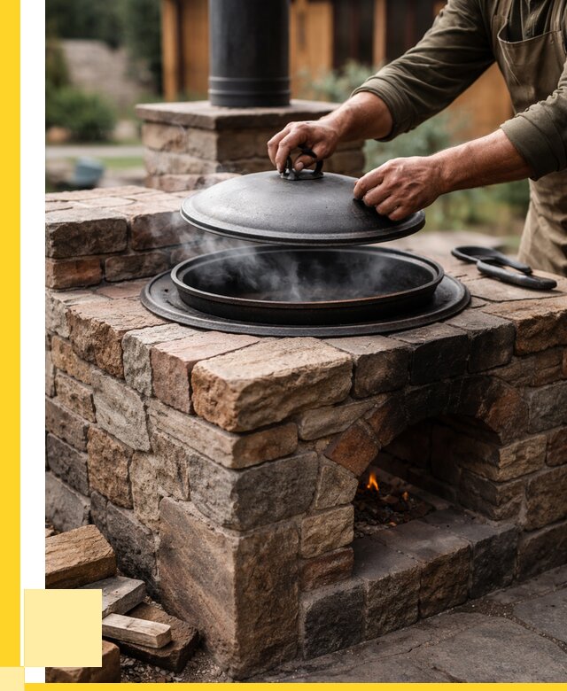 Печи для казана в Одинцове по цене от 18641 р. | ЭриданДнц