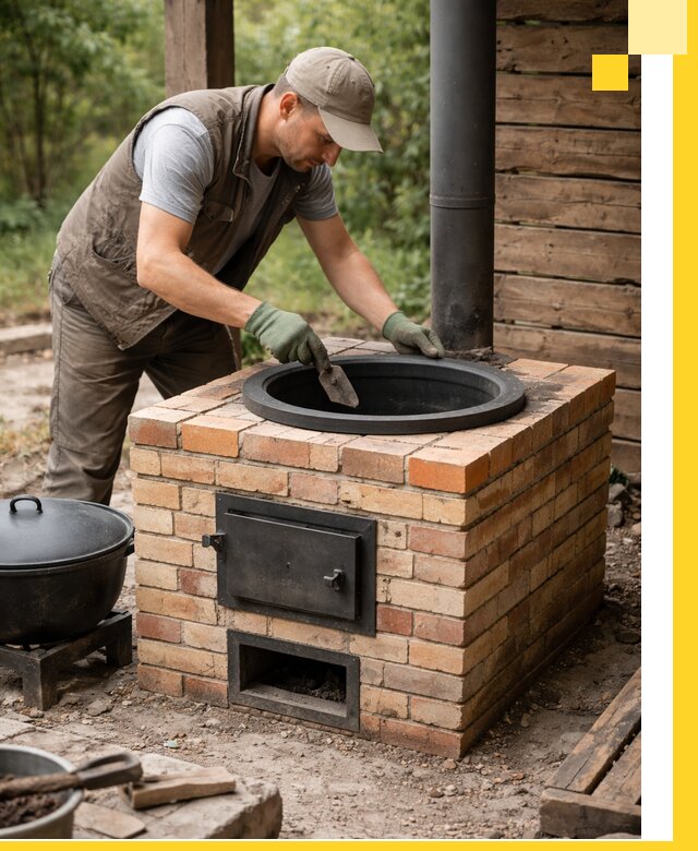 Изготовление и установка печей для казана в Одинцове под ключ