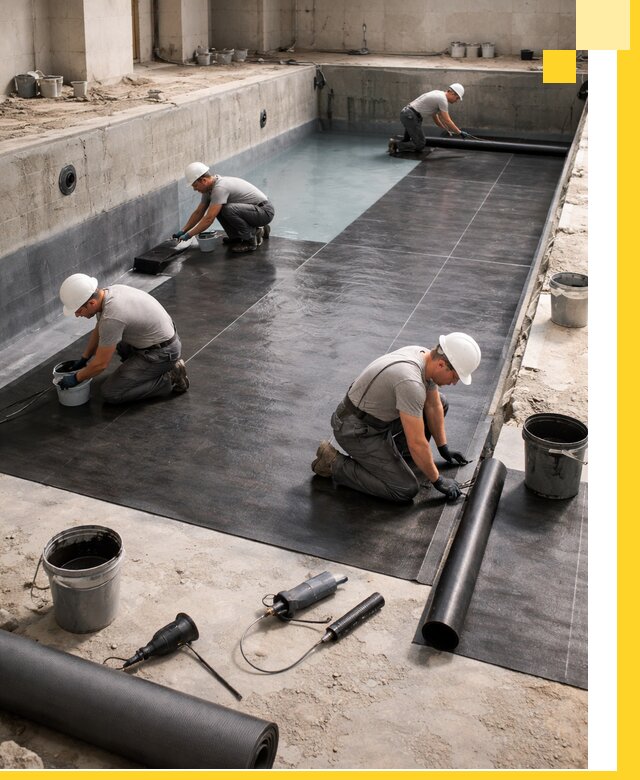 Профессиональная гидроизоляция бассейнов и чаш в Одинцове под ключ