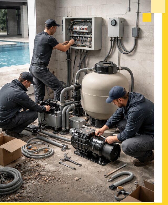 Профессиональный монтаж оборудования для бассейнов в Одинцове