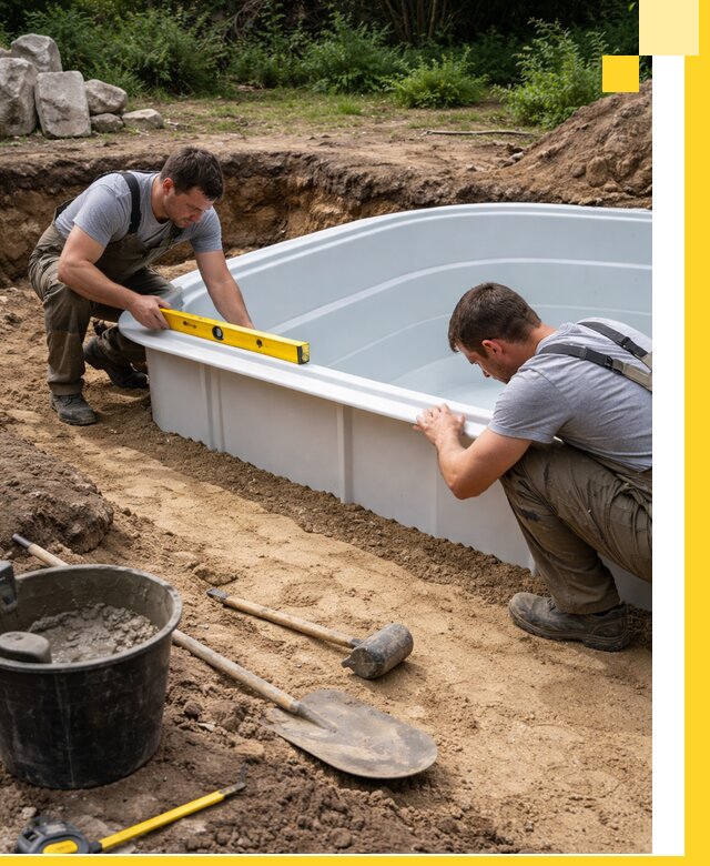 Производство и установка пластиковых бассейнов в Одинцове под ключ