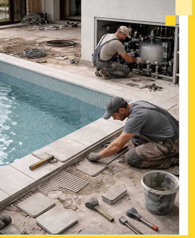 Строительство и монтаж бассейнов в коттедже в Одинцове