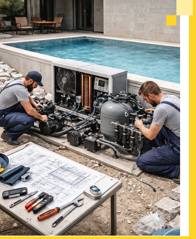 Проектирование и монтаж бассейнов с подогревом в Одинцове