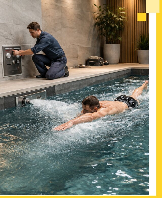 Проектирование и монтаж бассейнов с противотоком в Одинцове