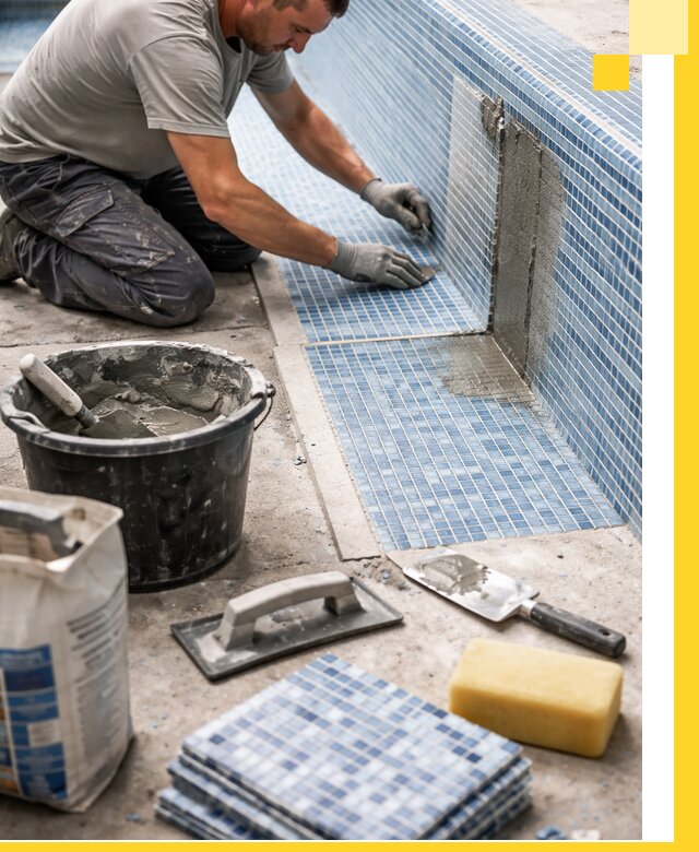 Укладка и ремонт мозаики для бассейнов под ключ в Одинцове