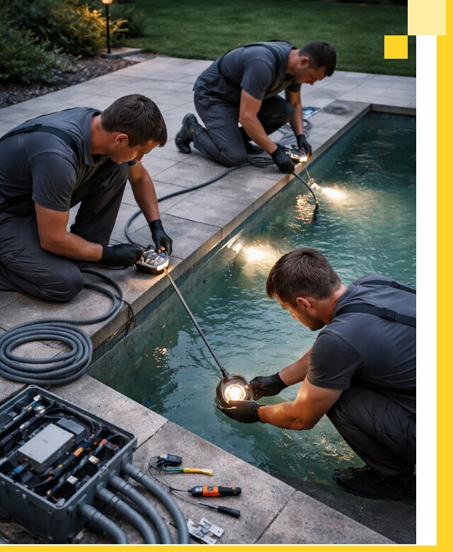 Профессиональное освещение бассейнов в Одинцове: дизайн и монтаж