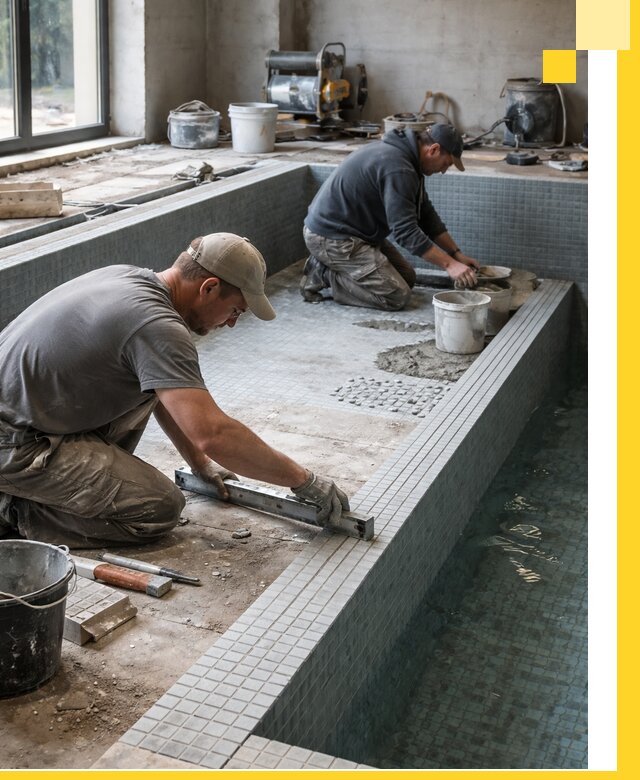 Строительство бассейна в частном доме в Одинцове под ключ