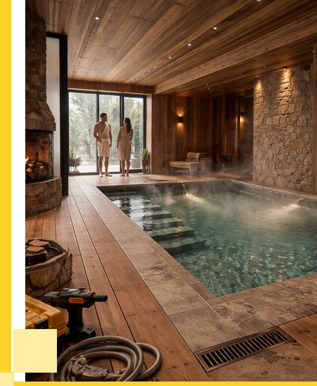 Проекты бань с бассейном под ключ в Одинцове от 77670 р., ЭриданДнц