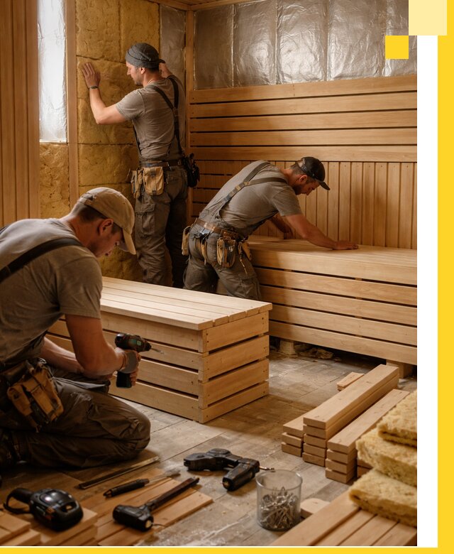 Профессиональное строительство саун под ключ в Одинцове