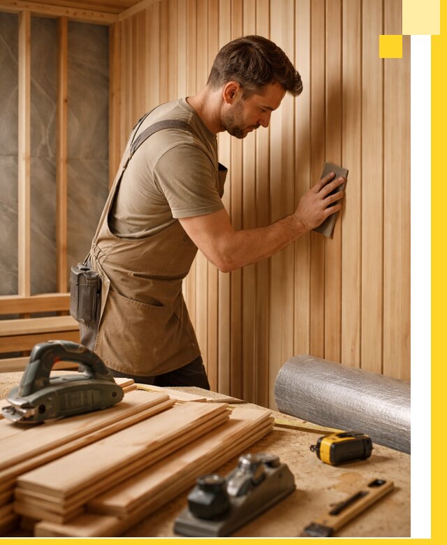 Профессиональная отделка саун и парных под ключ в Одинцове