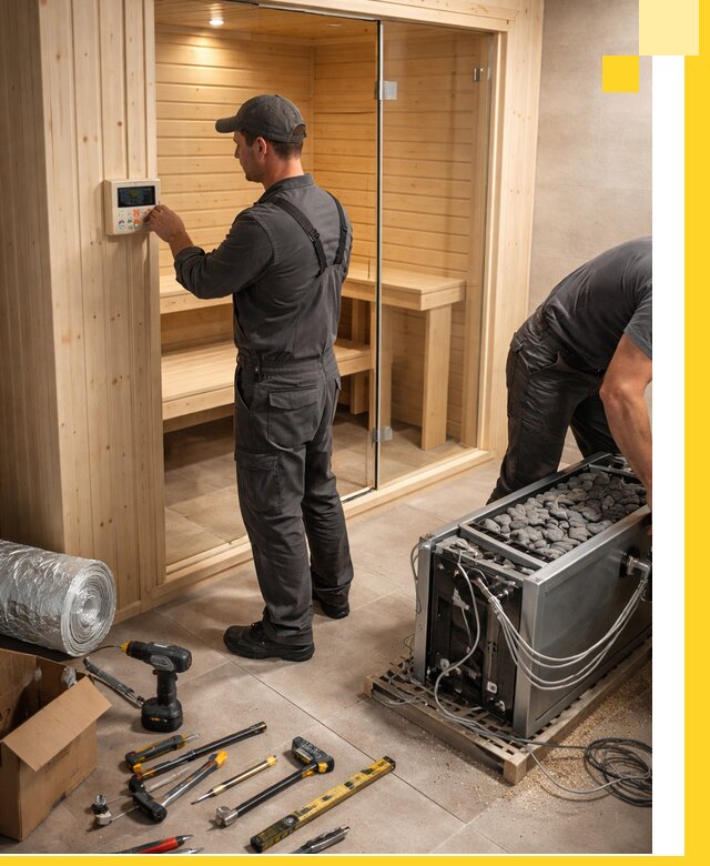 Поставка, установка и монтаж электрических саун в Одинцове