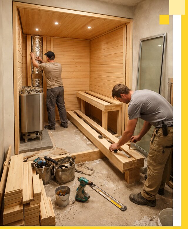 Проектирование и установка домашних саун под ключ в Одинцове