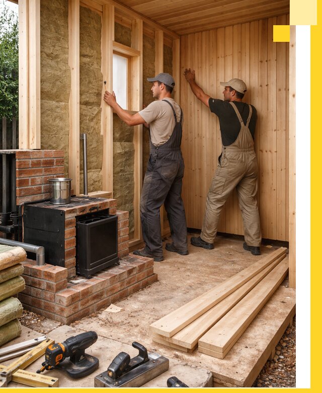 Строительство и установка дачных саун под ключ в Одинцове