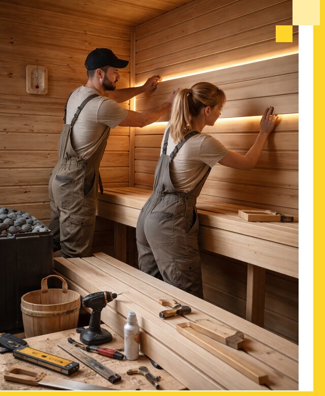 Дизайн саун и бань под ключ с индивидуальным проектом в Одинцове