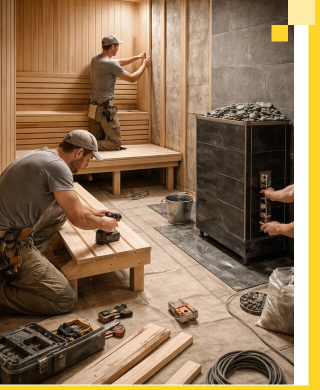 Дизайн и строительство интерьерных саун под ключ в Одинцове