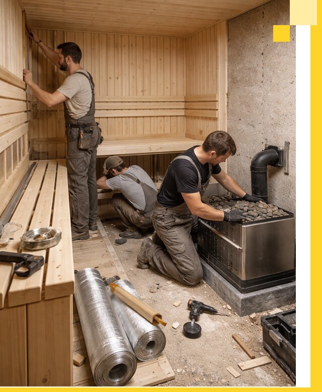 Индивидуальные сауны на заказ в Одинцове под ключ, проект и монтаж