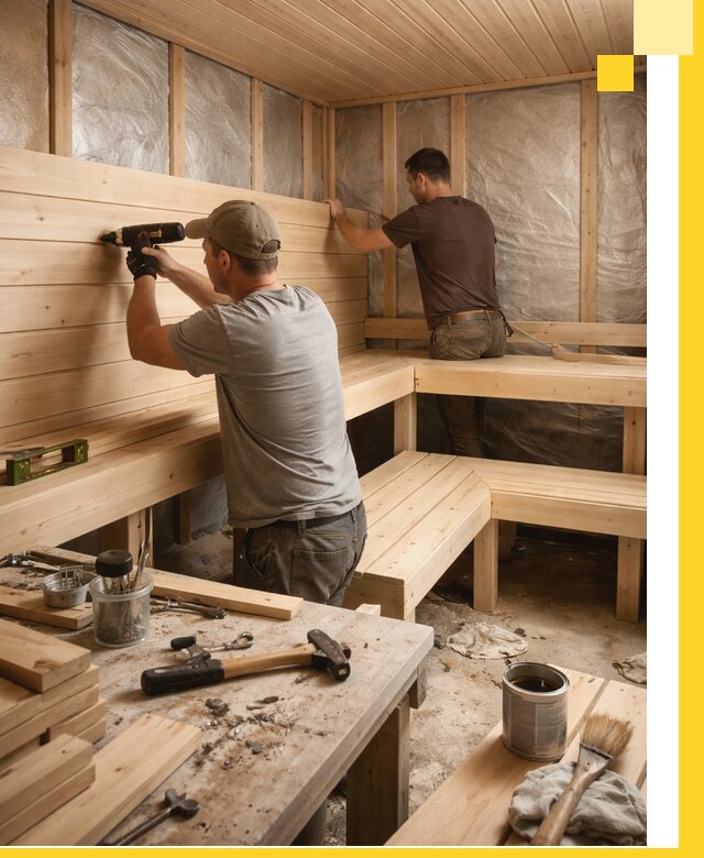 Профессиональная отделка бань и саун под ключ в Одинцове