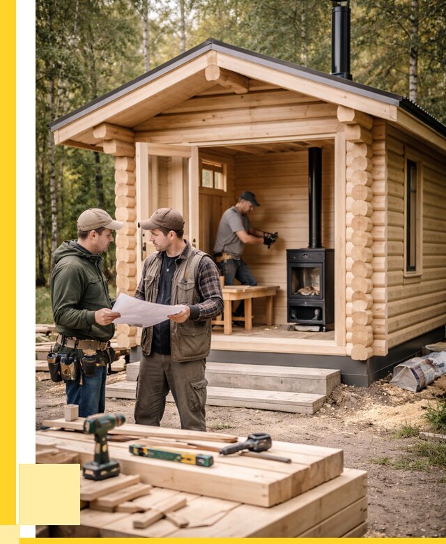 Монтаж бань под ключ в Одинцове — от 207120 р. | ЭриданДнц