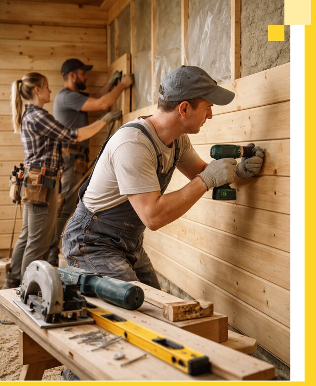 Обшивка бань под ключ в Одинцове: отделка стен и потолков