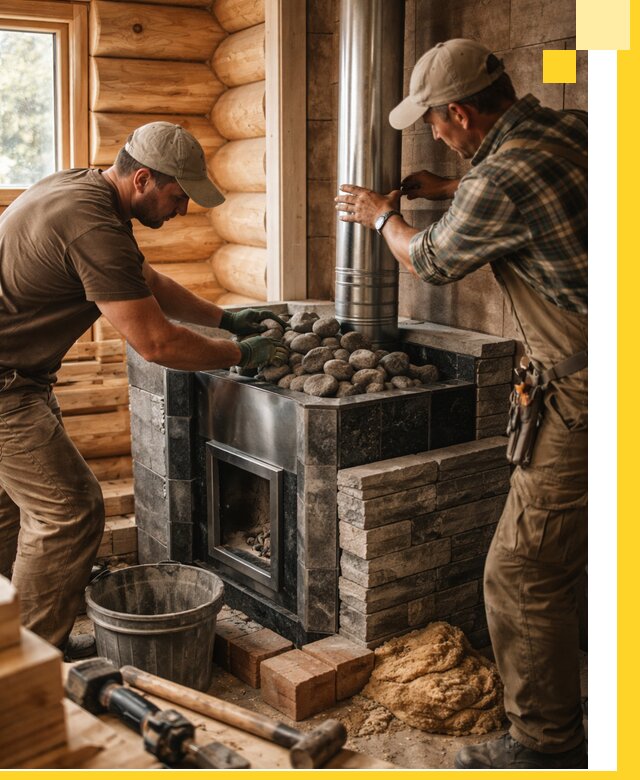 Строительство и отделка русских бань под ключ в Одинцове