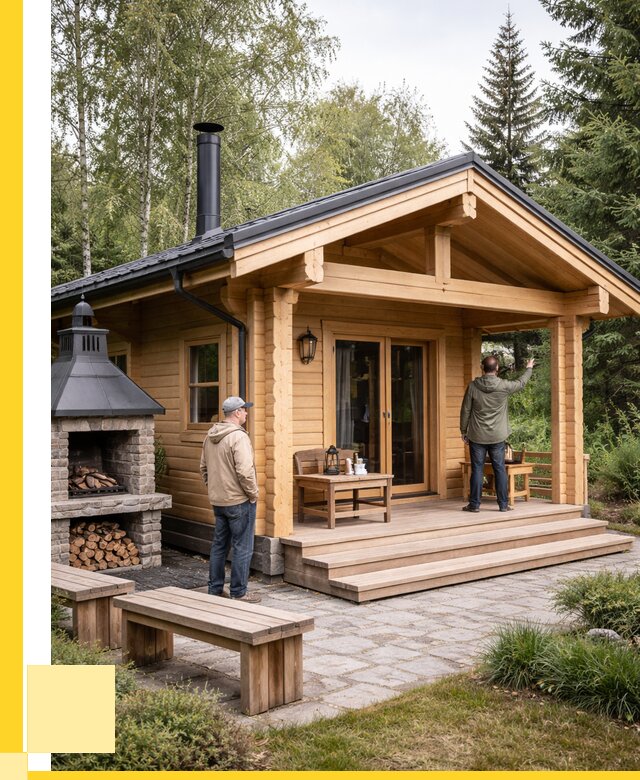 Деревянные бани под ключ в Одинцове от 466020 р. | ЭриданДнц