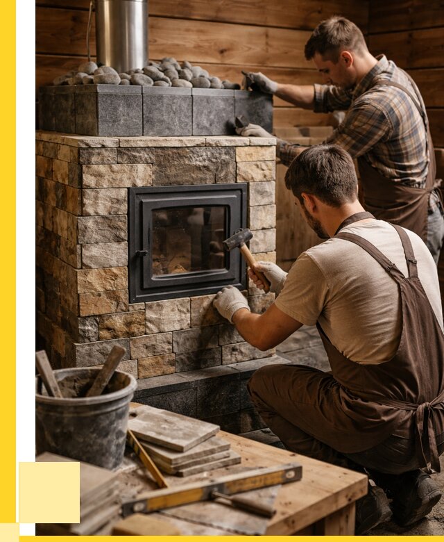 Облицовка банной печи в Одинцове от 15534 р. | ЭриданДнц