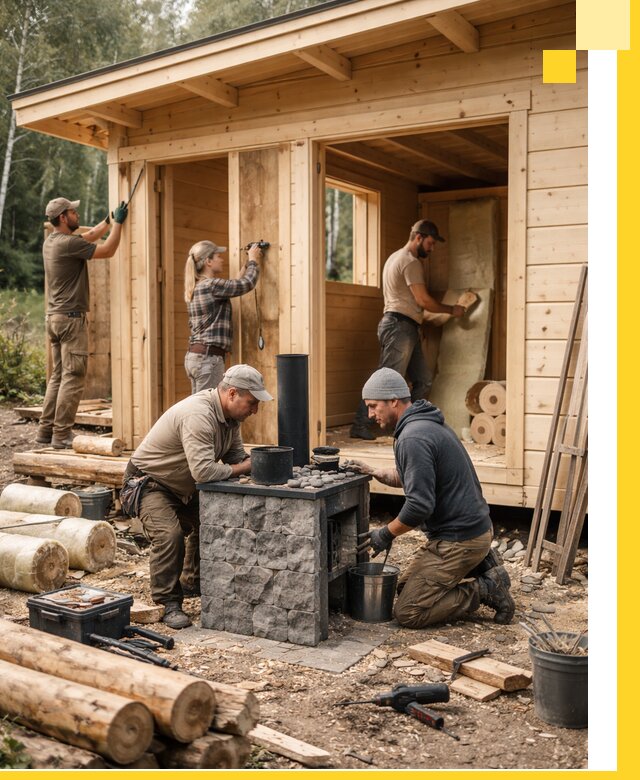 Купить баню под ключ в Одинцове строительство монтаж отделка