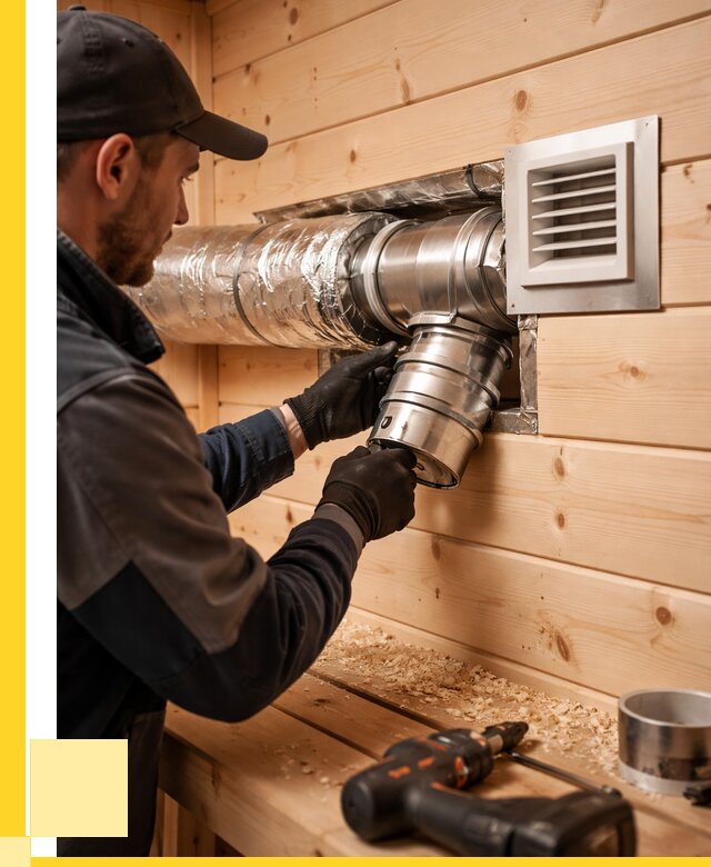 Монтаж вентиляции бани в Одинцове от 12427 р. | ЭриданДнц