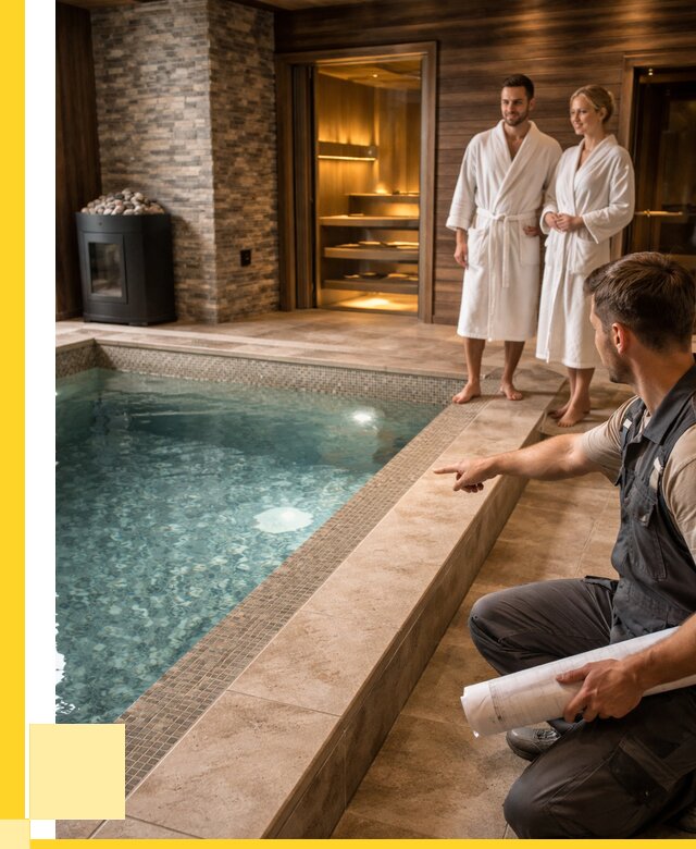 Проект бани с бассейном под ключ в Одинцове от 67314 р. | ЭриданДнц