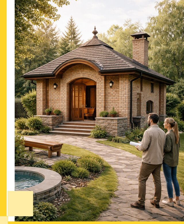 Проект кирпичной бани в Одинцове от 31068 р. | ЭриданДнц