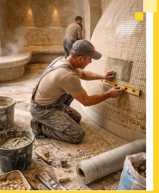 Хамам под ключ в Одинцове: проектирование, строительство, отделка