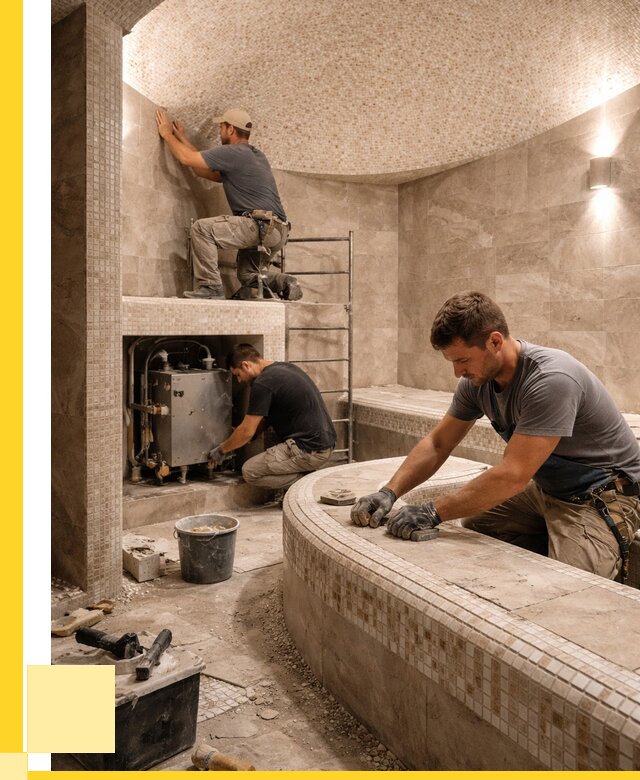 Монтаж хамамов под ключ в Одинцове от 258900 р. ЭриданДнц