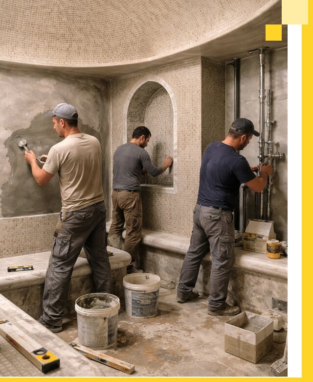 Профессиональный монтаж хамамов под ключ в Одинцове с гарантией