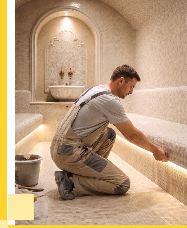 Отделка хамамов под ключ в Одинцове от 5696 р. | ЭриданДнц