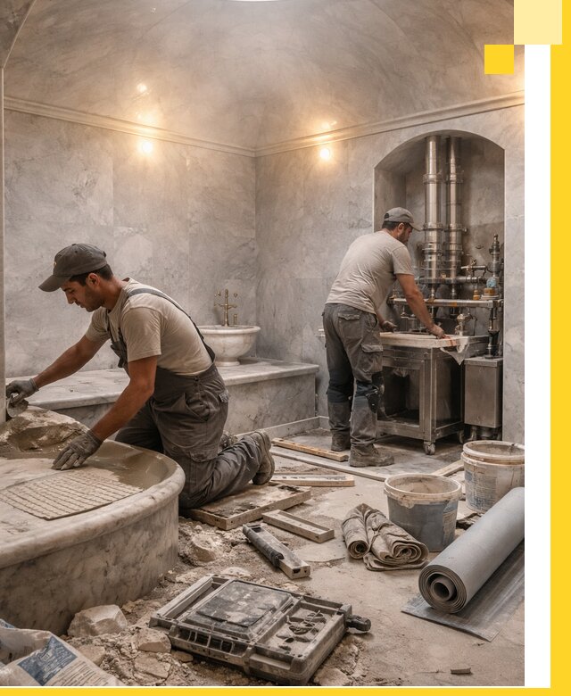 Строительство турецких бань хаммам под ключ в Одинцове