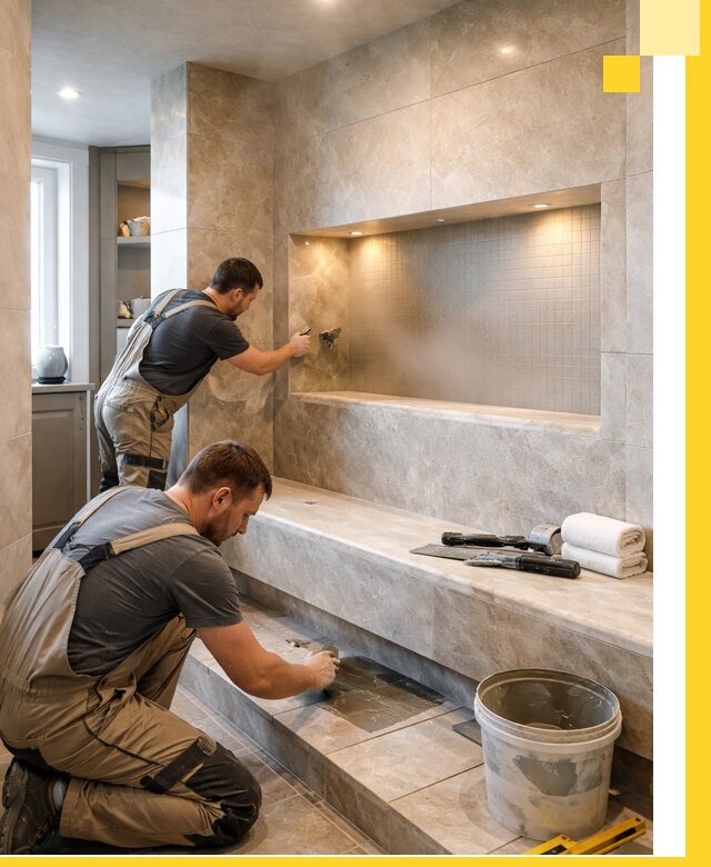 Профессиональное строительство хамама в квартире в Одинцове